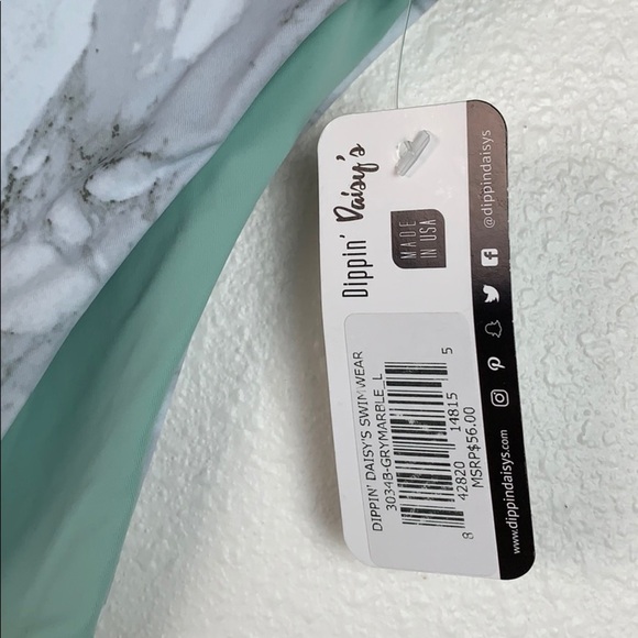 NWT Dippin’ Daisy’s hi-waist hi-leg marble bikini - Picture 2 of 9